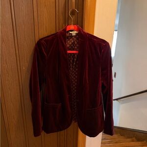 Old Navy Velvet Maroon Women's Blazer